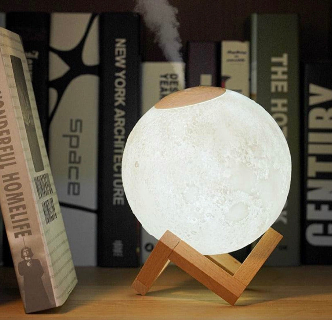 LunaGlow 3D Moon Lamp And Diffuser